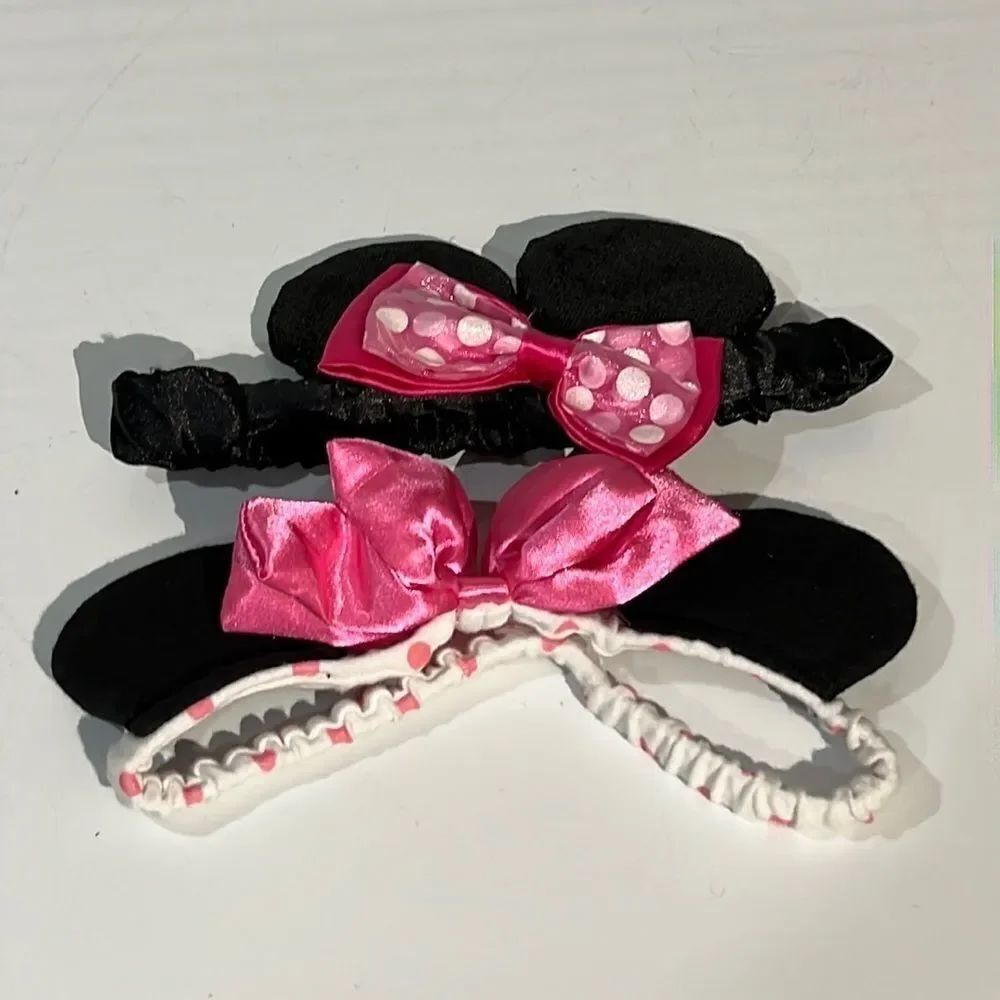 Bundle 3 for $15 Adorable Disney Minnie Mouse Ear Toddler/Child Headbands Set